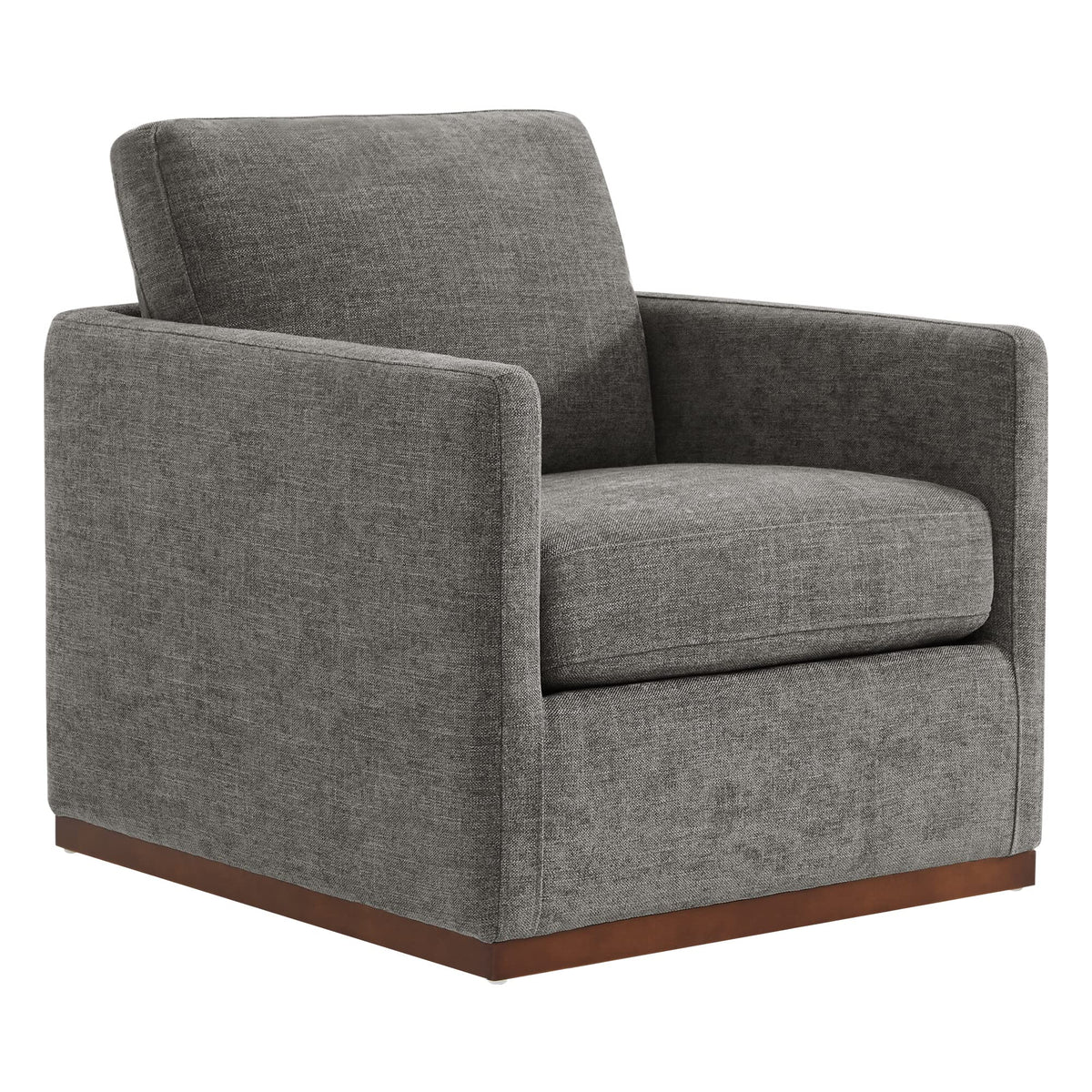 Chita Swivel Accent Chair, Fsc Certified Mid Century Modern Arm Chair For Living Room And Bedroom, Fully Assembled, Grey
