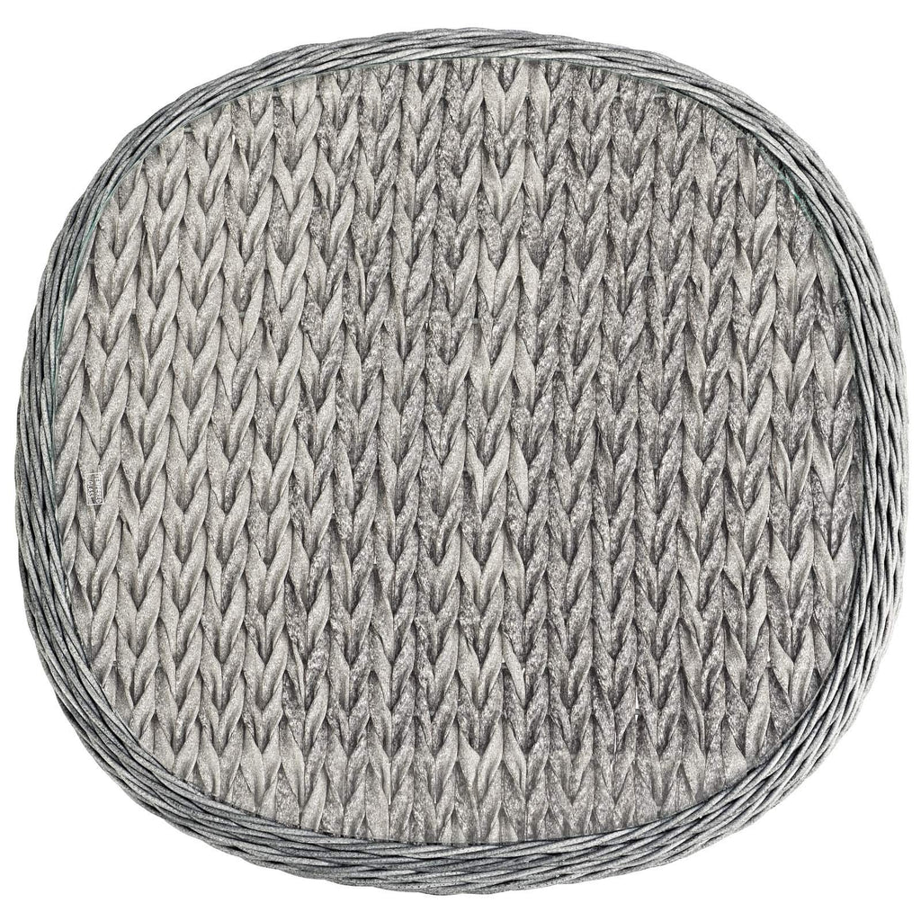 Modway Endeavor Wicker Rattan Aluminum Glass Outdoor Patio Side End Table in Gray