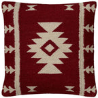 Rizzy Home T05810 Decorative Pillow, 18 X 18 In, Red/Brown/Neutral
