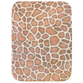 College Covers Everything Comfy Giraffe Print Decorative Baby Throw Blanket, 30X40 Inch, Natural