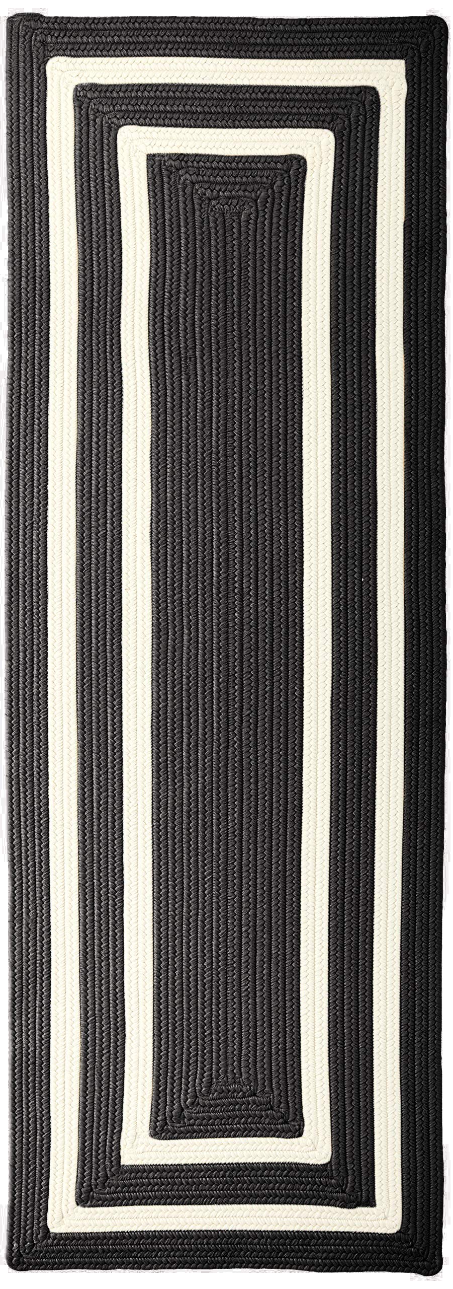 La Playa Area Rug 2X9 Black & White