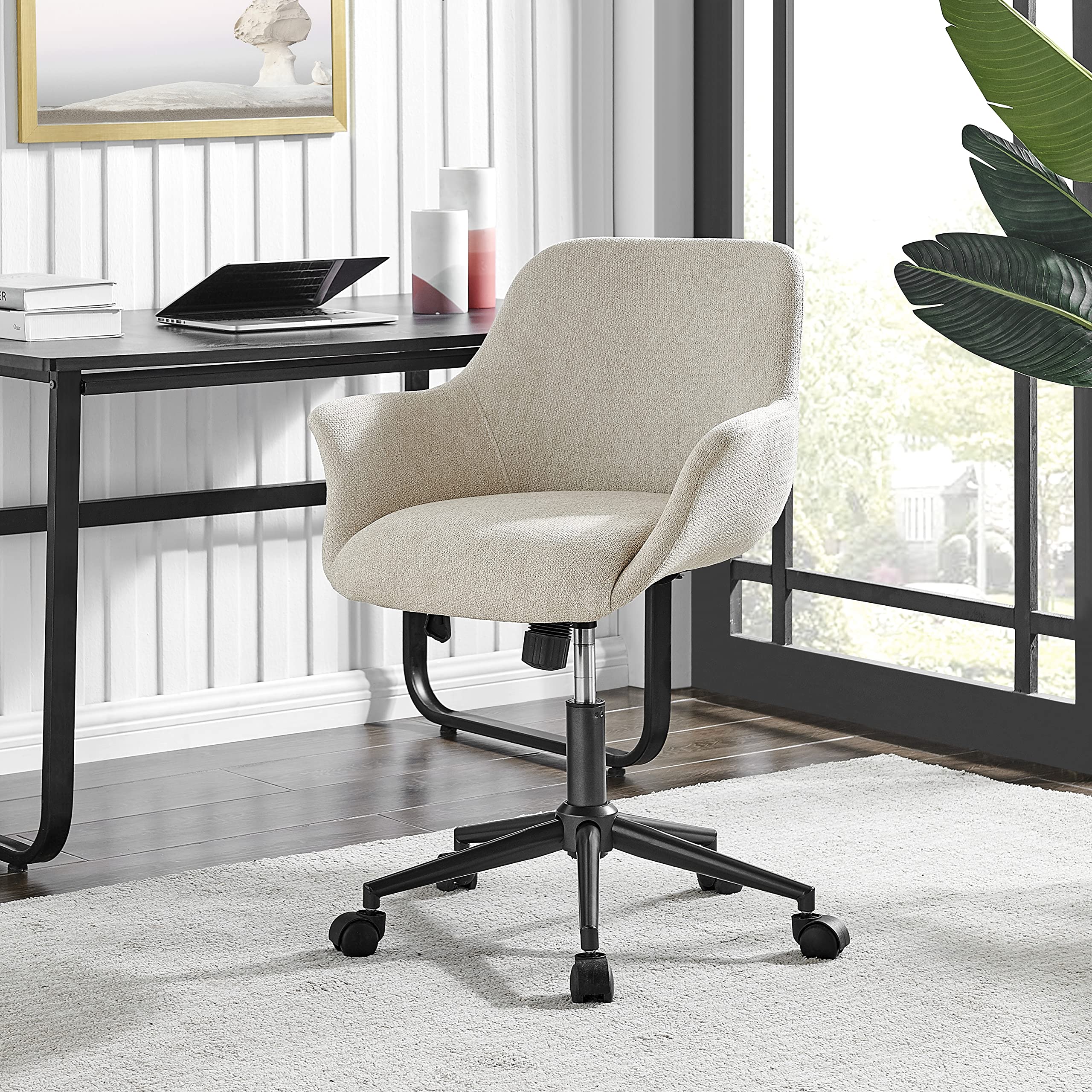 npd furniture and more Kepler KD Fabric Office Chair, Beige