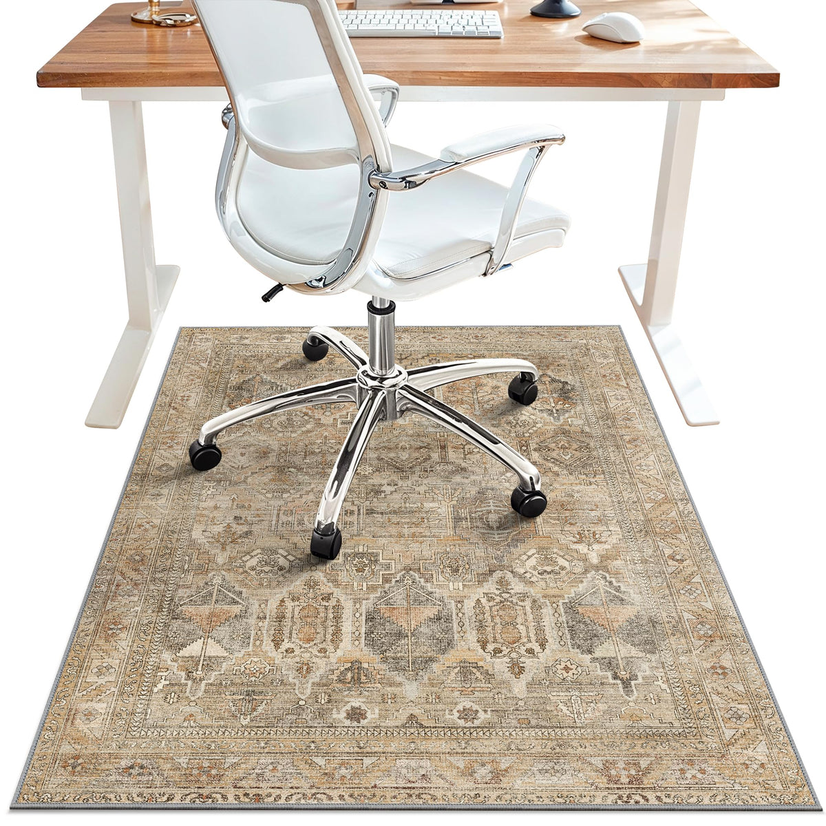 36'X48' Office Chair Mat For Hardwood Tile Floor, Under Desk Carpet Protector For Rolling Computer Chair Mat, Machine Washable