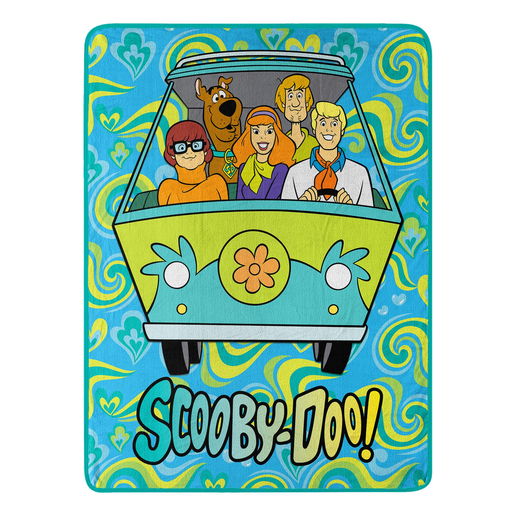Northwest Scooby Doo Micro Raschel Throw Blanket, 46 x 60, Groovy Baby