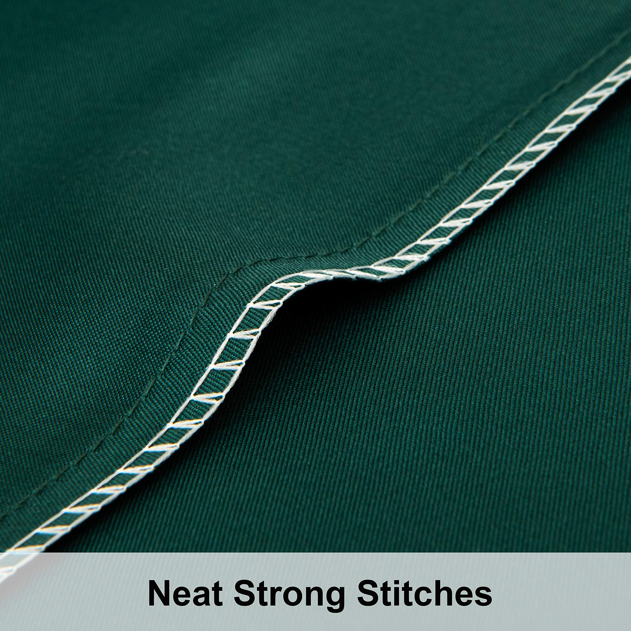 Ntbay 2 Pack Satin Queen Pillowcases For Hair And Skin, Luxurious And Silky Pillow Cases With Envelope Closure, 20X30 Inches, Dark Green