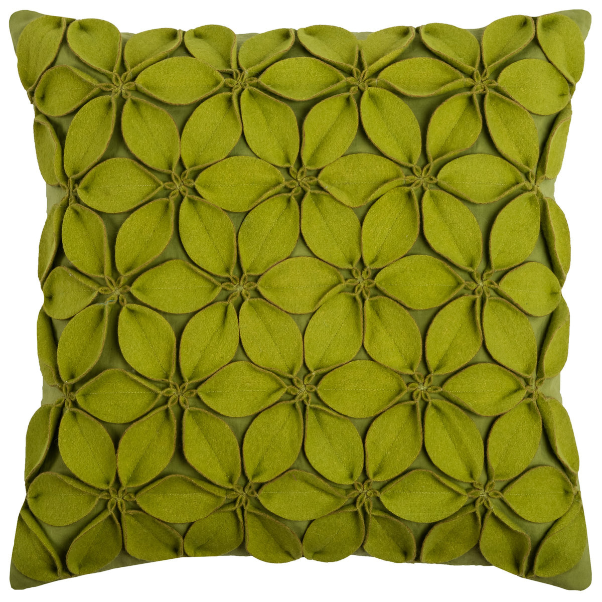 Rizzy Home T08560 Decorative Pillow, 18&quot;X18&quot;, Green