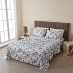 Great Bay Home 3-Piece Twin Microfiber Sheet Set Holiday-Printed, Ultra-Soft, Wrinkle & Fade-Resistant Patterns Inspired By Holidays All-Season Bedding Sheets & Pillowcases (Twin, Winter Wonderland)