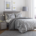 City Scene - King Duvet Cover Set, Cotton Bedding With Matching Shams, Softens With Each Wash (Branches Grey, King)