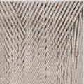 HomeRoots 3' X 5' Ivory Or Grey Geometric Lines Area Rug