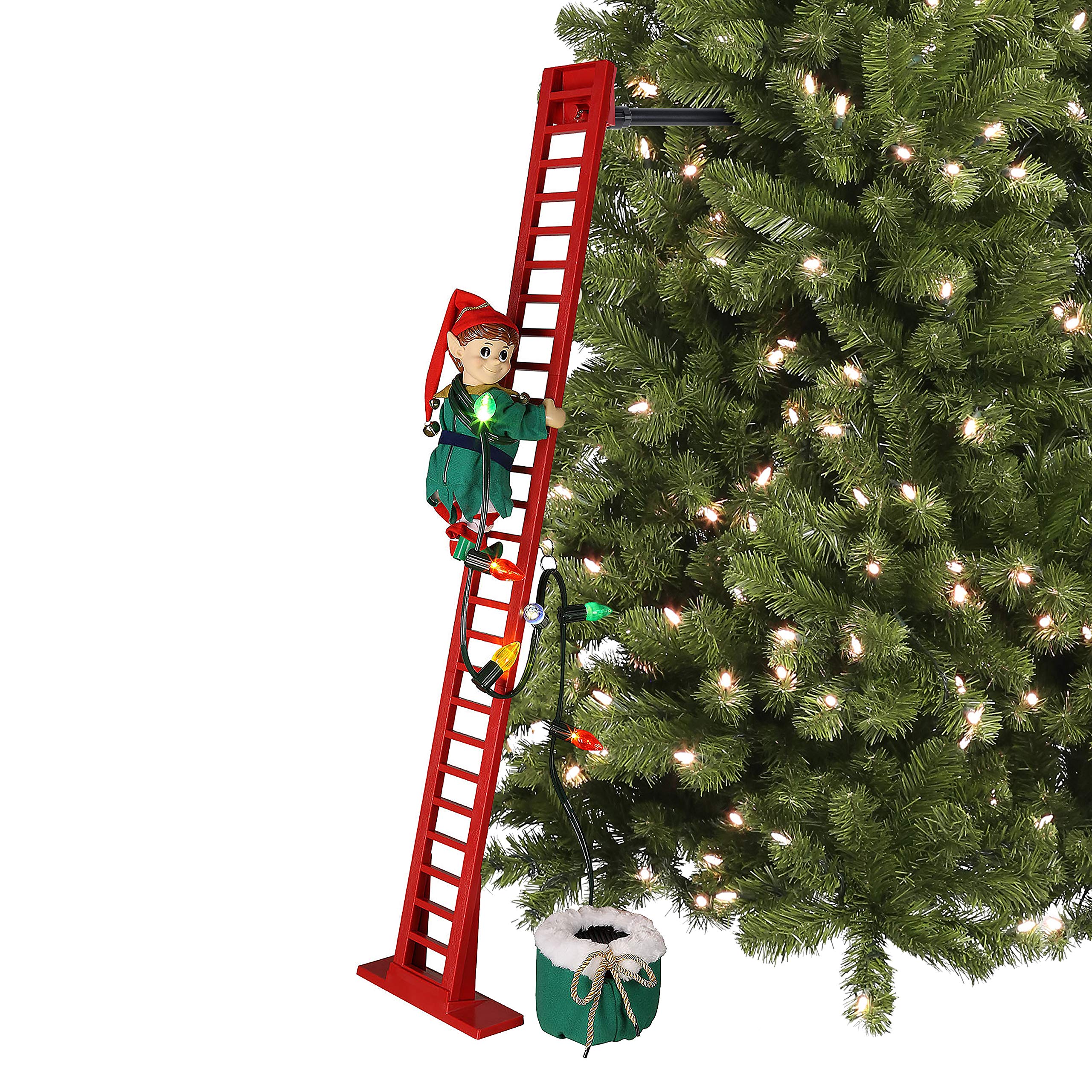 Mr. Christmas Super Climber Musical Animated Indoor Christmas Decoration, 42 Inches, Elf