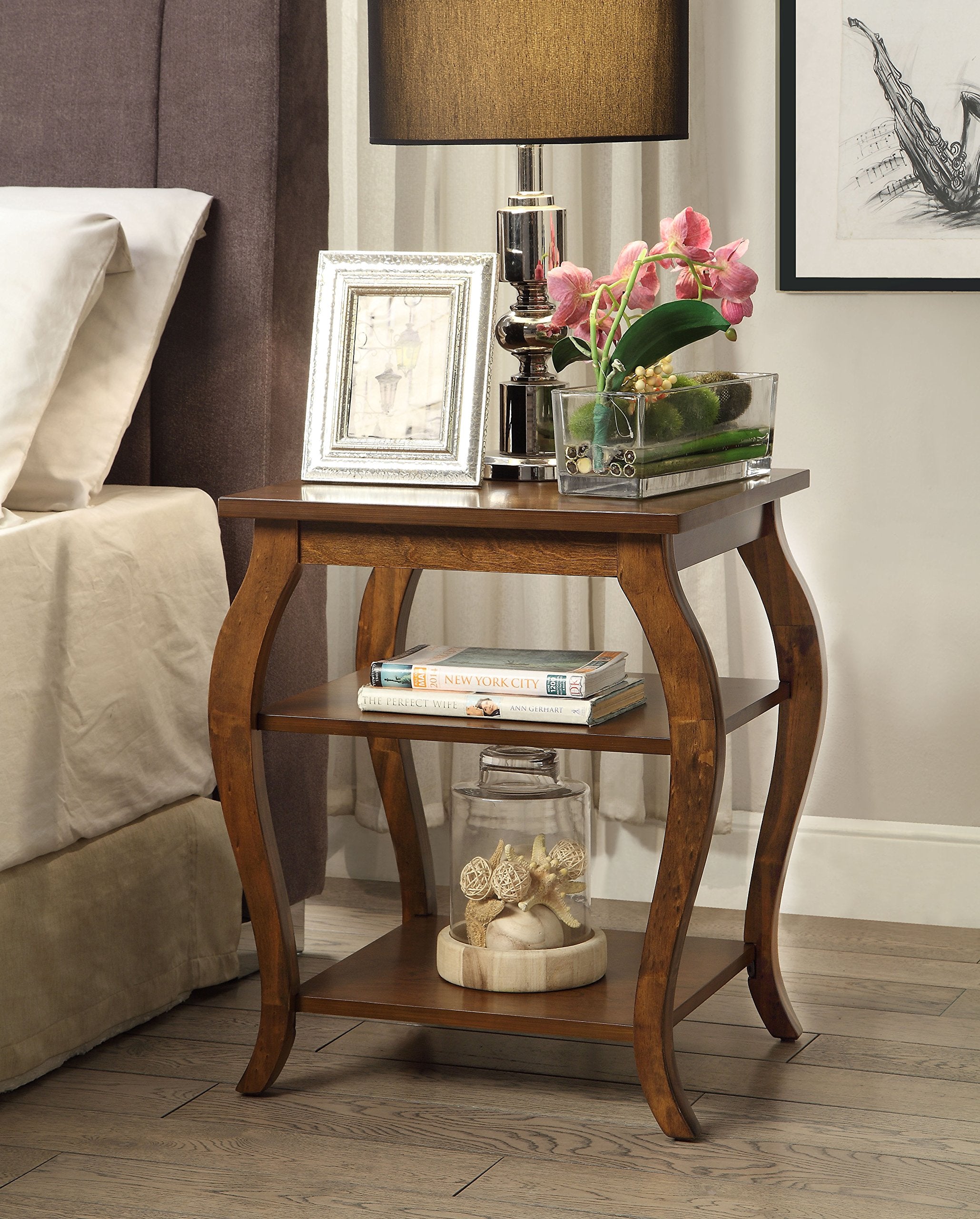 Acme Becci End Table In Walnut