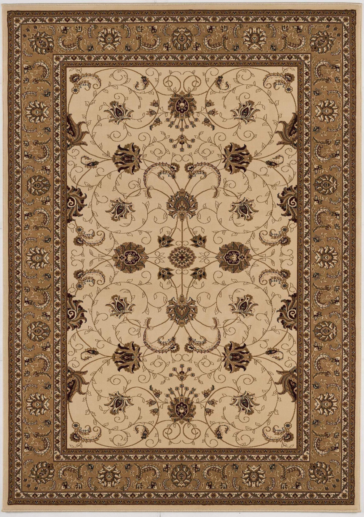 HomeRoots 528836 10 x 13 in. Oriental Non Skid Area Rug Cream