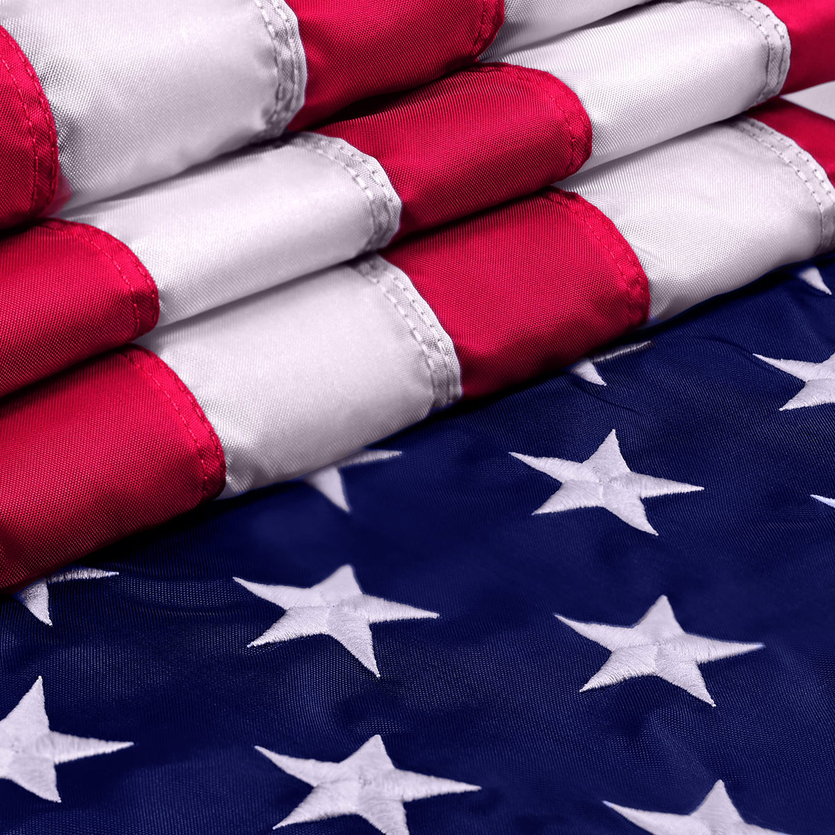 American Flag For Outside 2.5X4 Made In Usa - Usa Flag, Outdoor Heavy Duty American Us Flag With Embroidered Stars And Sewn Stri