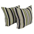 Blazing Needles Square Indoor/Outdoor Throw Pillow, 25", Eastbay Onyx 2 Count