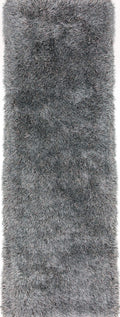 Addison Rugs Aurora Aau31 Steel 2'3" X 7'6" Rectangle Soft Shag Runner Rug, Easy Clean, Plush, Bedroom, Entryway, Laundry Room, Living Room, Dining Room, Kitchen Rug