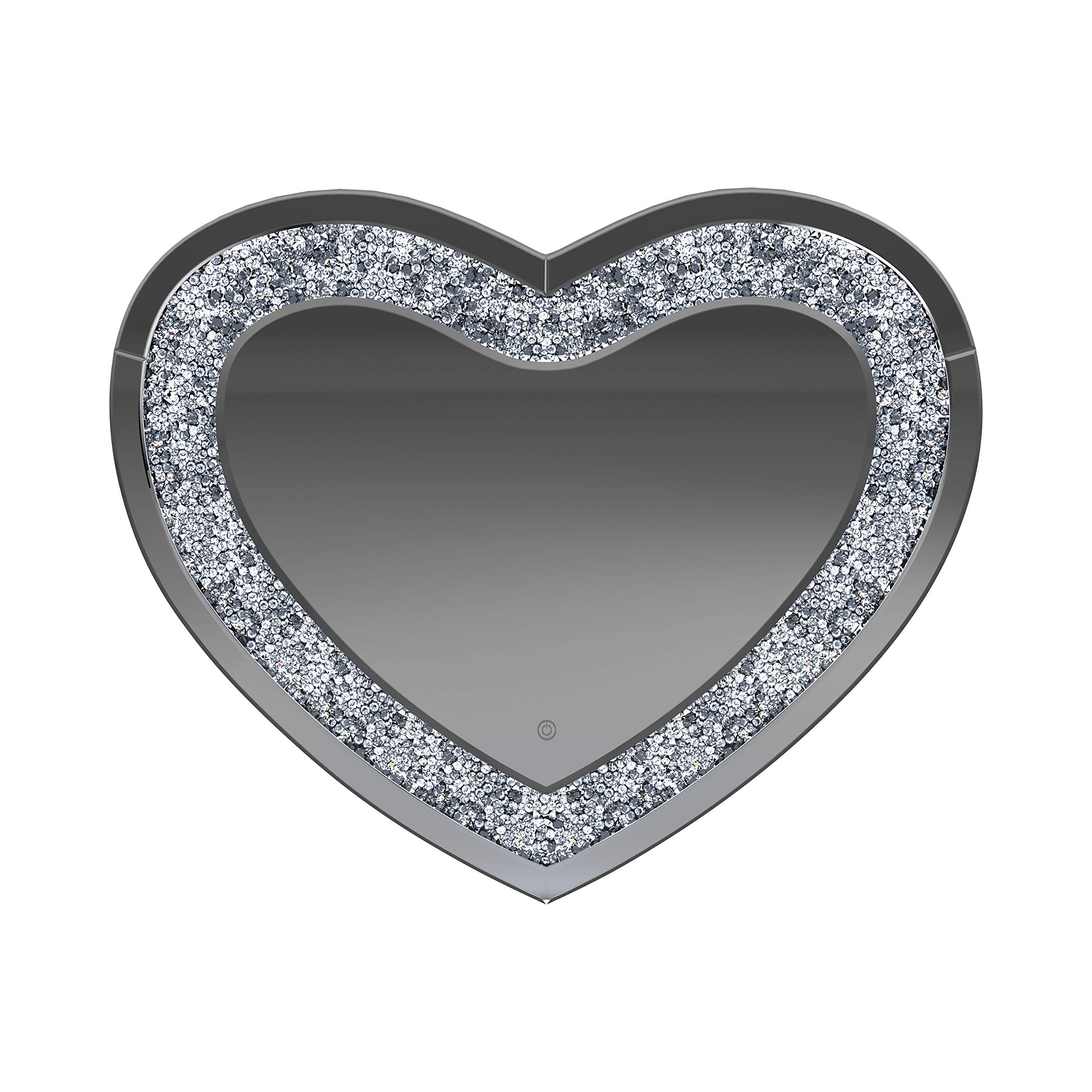 Coaster Home Furnishings Heart Shape Wall Mirror Silver