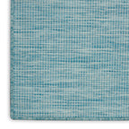Nourison Positano Indoor/Outdoor Aqua 4' X 6' Area Rug, Easy Cleaning, Non Shedding, Bed Room, Living Room, Dining Room, Backyard, Deck, Patio (4X6)