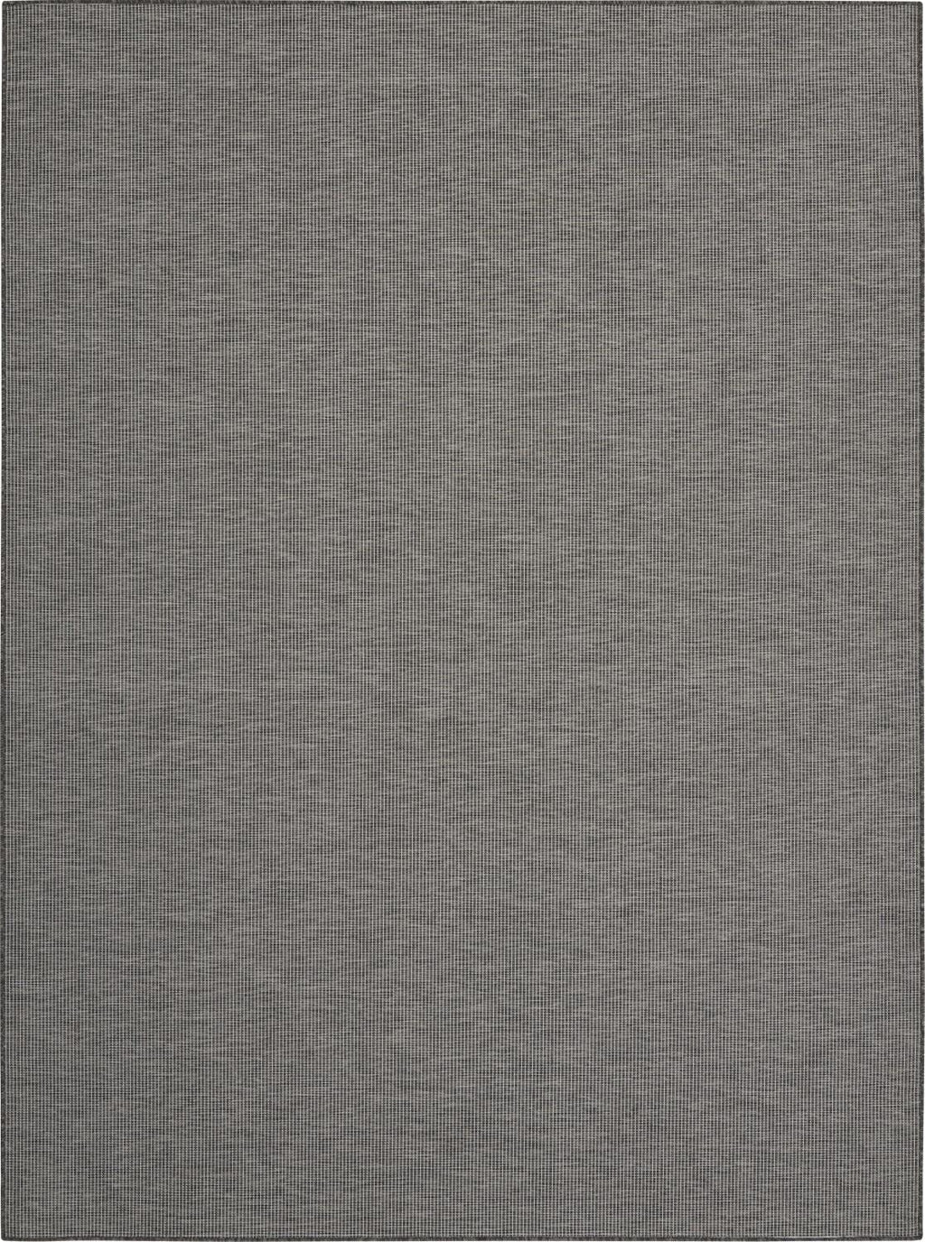 Nourison Positano Indoor/Outdoor Charcoal 10' X 14' Area Rug, Easy Cleaning, Non Shedding, Bed Room, Living Room, Dining Room, B