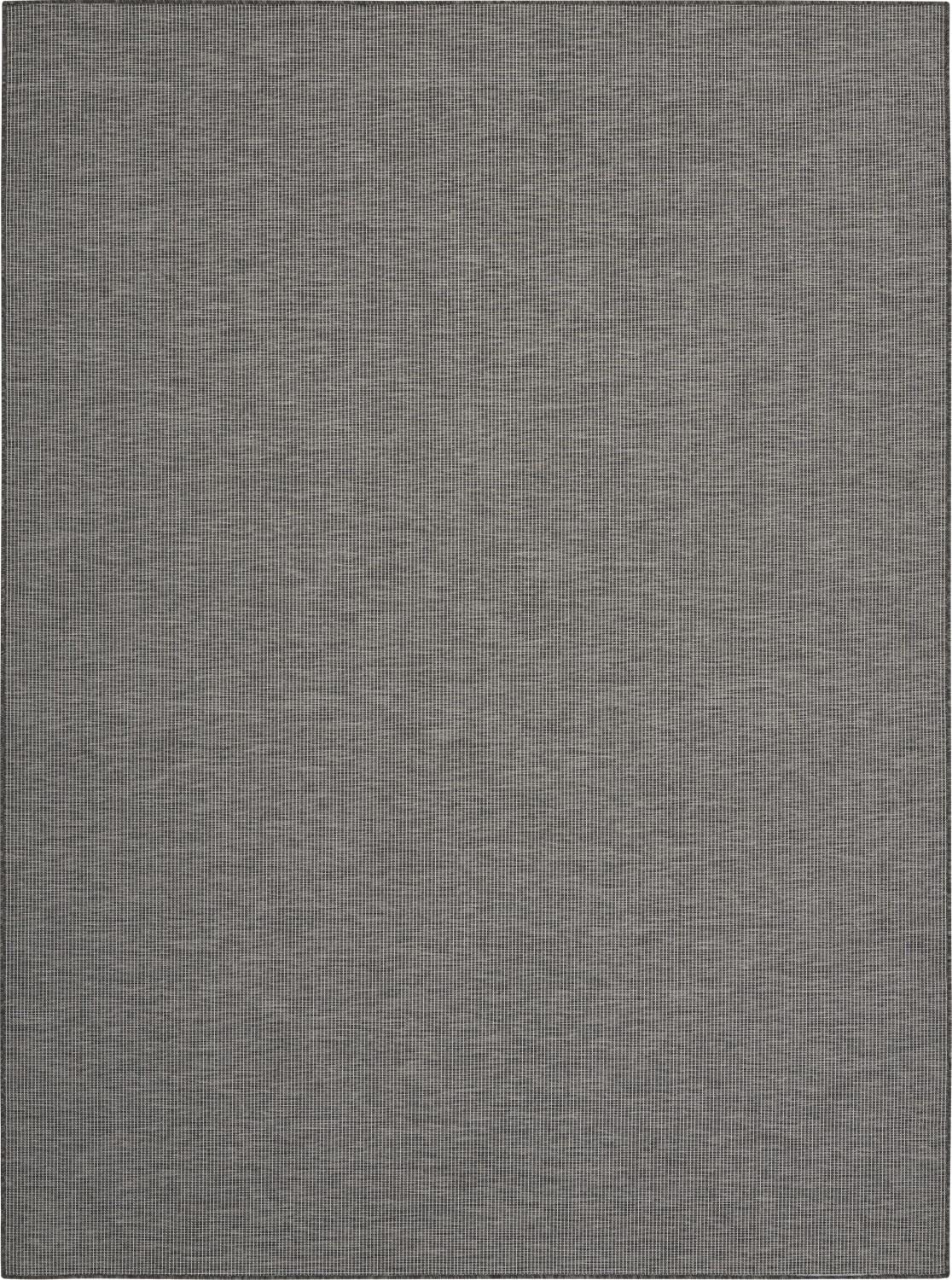 Nourison Positano Indoor/Outdoor Charcoal 10' X 14' Area Rug, Easy Cleaning, Non Shedding, Bed Room, Living Room, Dining Room, B