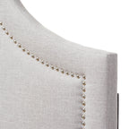 Baxton Studio Jardan Headboard, Full, Greyish Beige