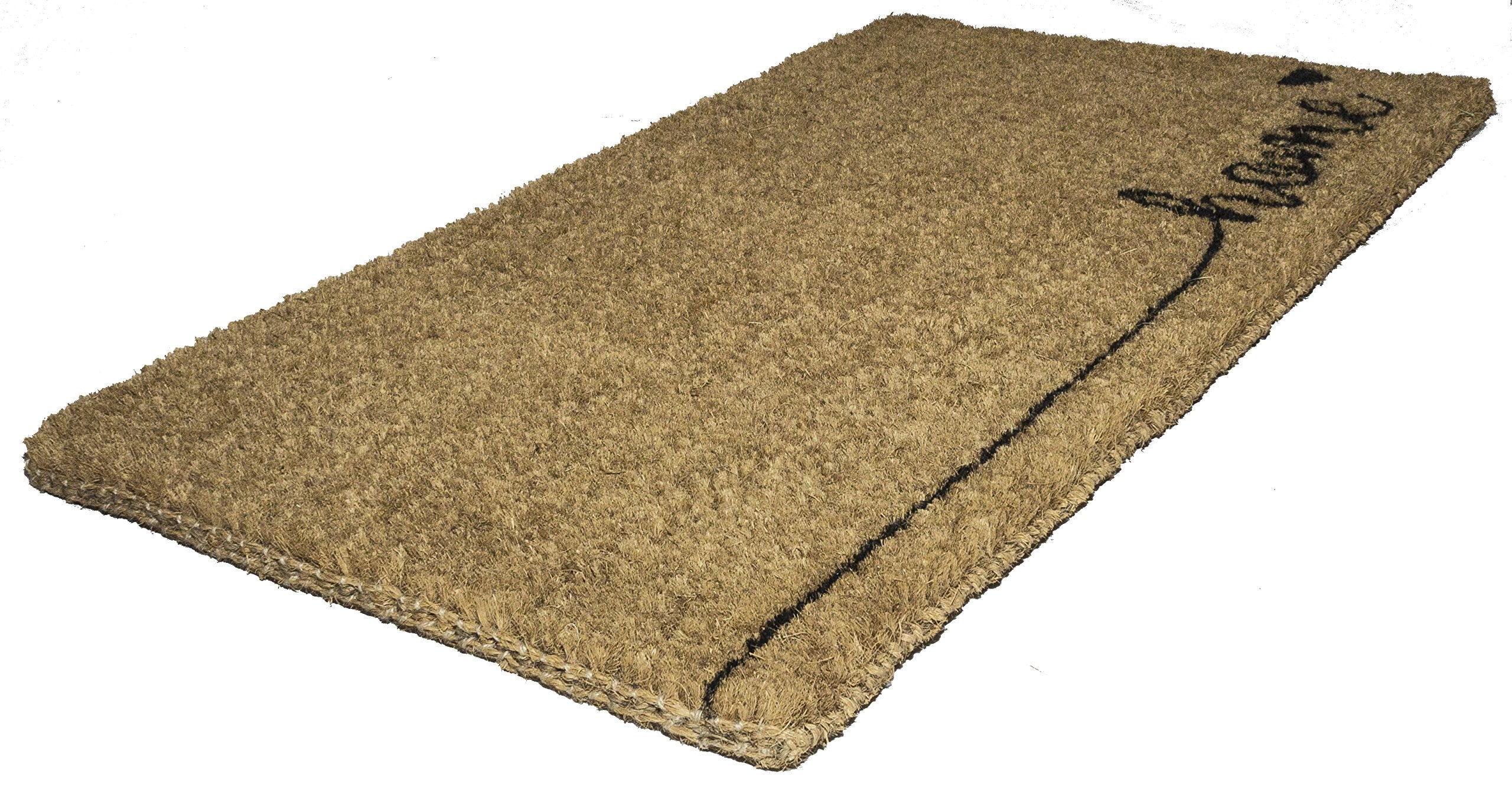 Entryways Home , Hand-Stenciled, All-Natural Coconut Fiber Coir Doormat 18' X 30' X .75'
