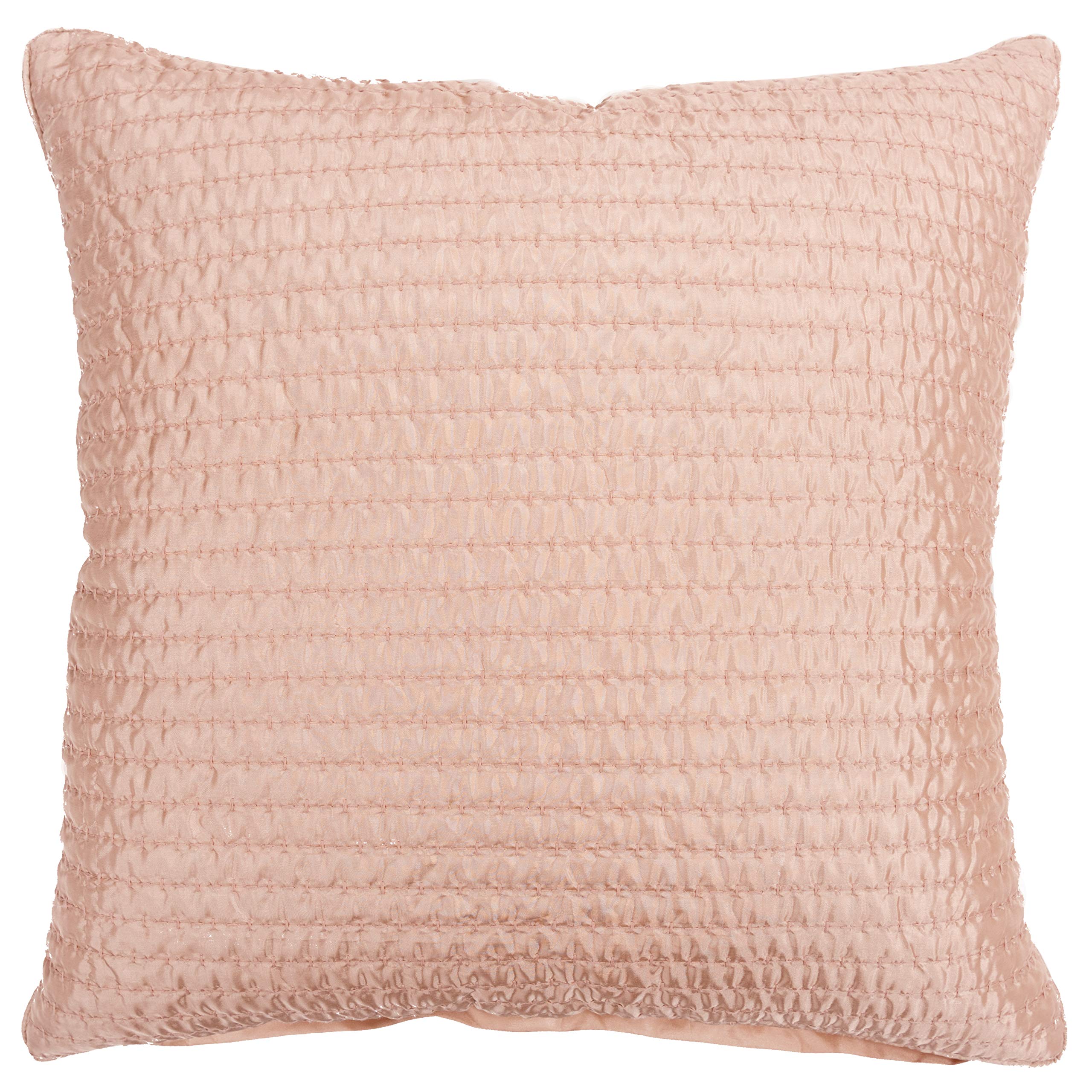 Rizzy Home 22" X 22" Polyester Pillow Cover In Blush