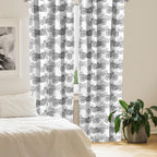 Ambesonne Motorcycle Window Curtains Pack Of 2, Realistic Grayscale Illustration Of Classic Motorcycles Many Details, Lightweigh