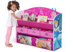 Delta Children Disney Princess Deluxe Book & Toy Organizer, Pink, 1 Count - Perfect for Kids' Rooms and Play Areas