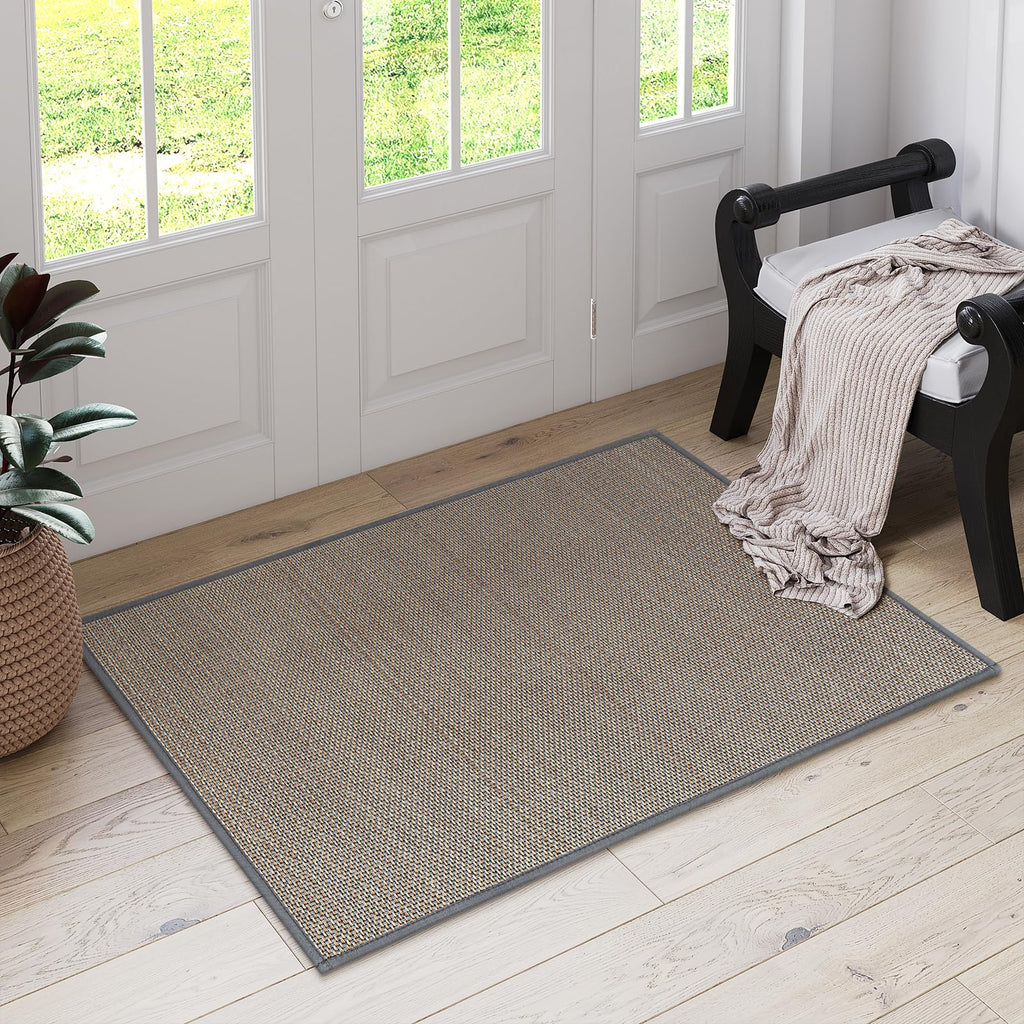Lahome Farmhouse Kitchen Entryway Rug, 2x3 Door Mat Indoor Entrance Washable Small Bathroom Rugs for Bedroom Non Slip Throw Rug 