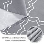 Umineux Outdoor Tablecloth With Umbrella Hole And Zipper, Spring/Summer Waterproof Table Cover For Picnic/Bbq/Garden(60' Round,Gray)