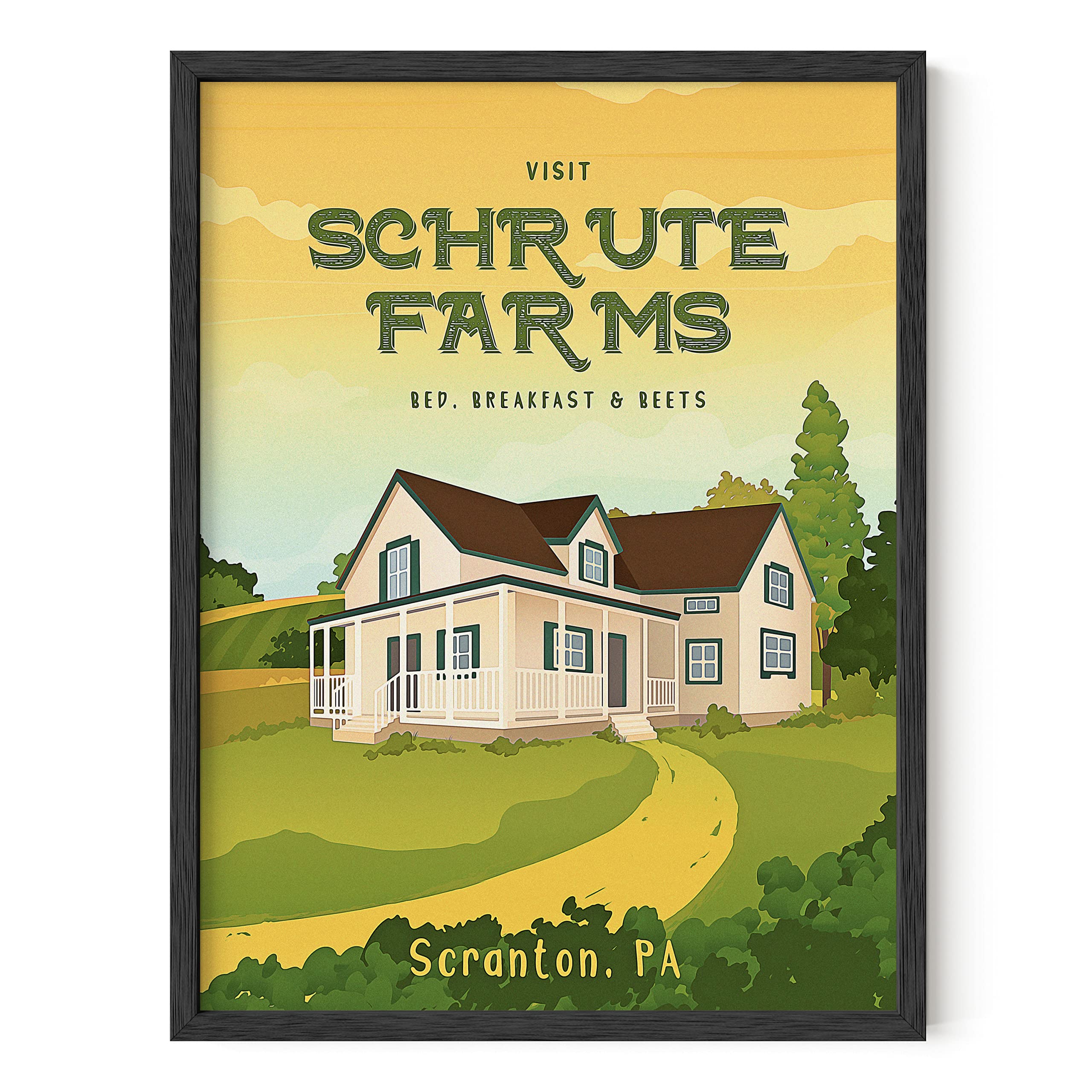 HAUS AND HUES The Office Poster, Dwight Schrute, Wall Art, Funny, TV Show, 12x16 Unframed