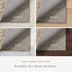 Loloi Loloi-Grip Rug Pad, Fpad2 Grey, 2'-0'' X 12'-0'', 13'' Thick, Gray, 1/8 Inch, Reversible, Soft, Cushion, Low Profile, Hard