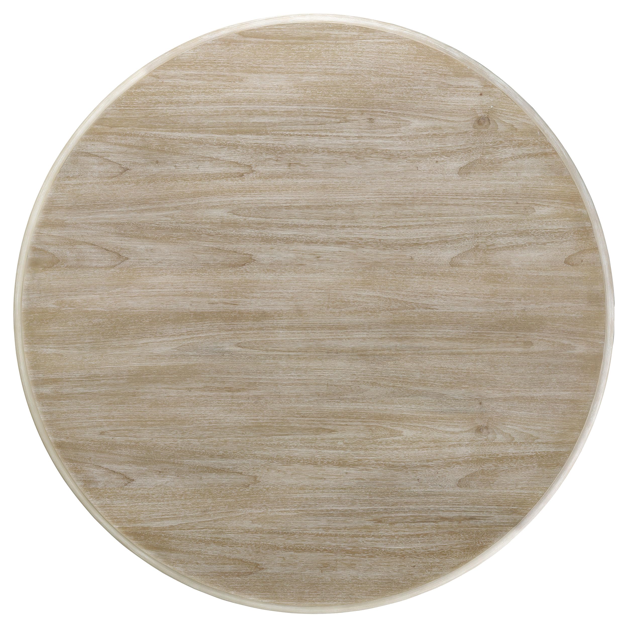 Coaster Home Furnishings Trofello 5-Piece Round Dining Set White Washed