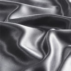 Bedelite Satin Pillowcase With Zipper, Dark Grey King Size Pillow Cases Set Of 2, Super Soft And Cooling Similar To Silk Pillow