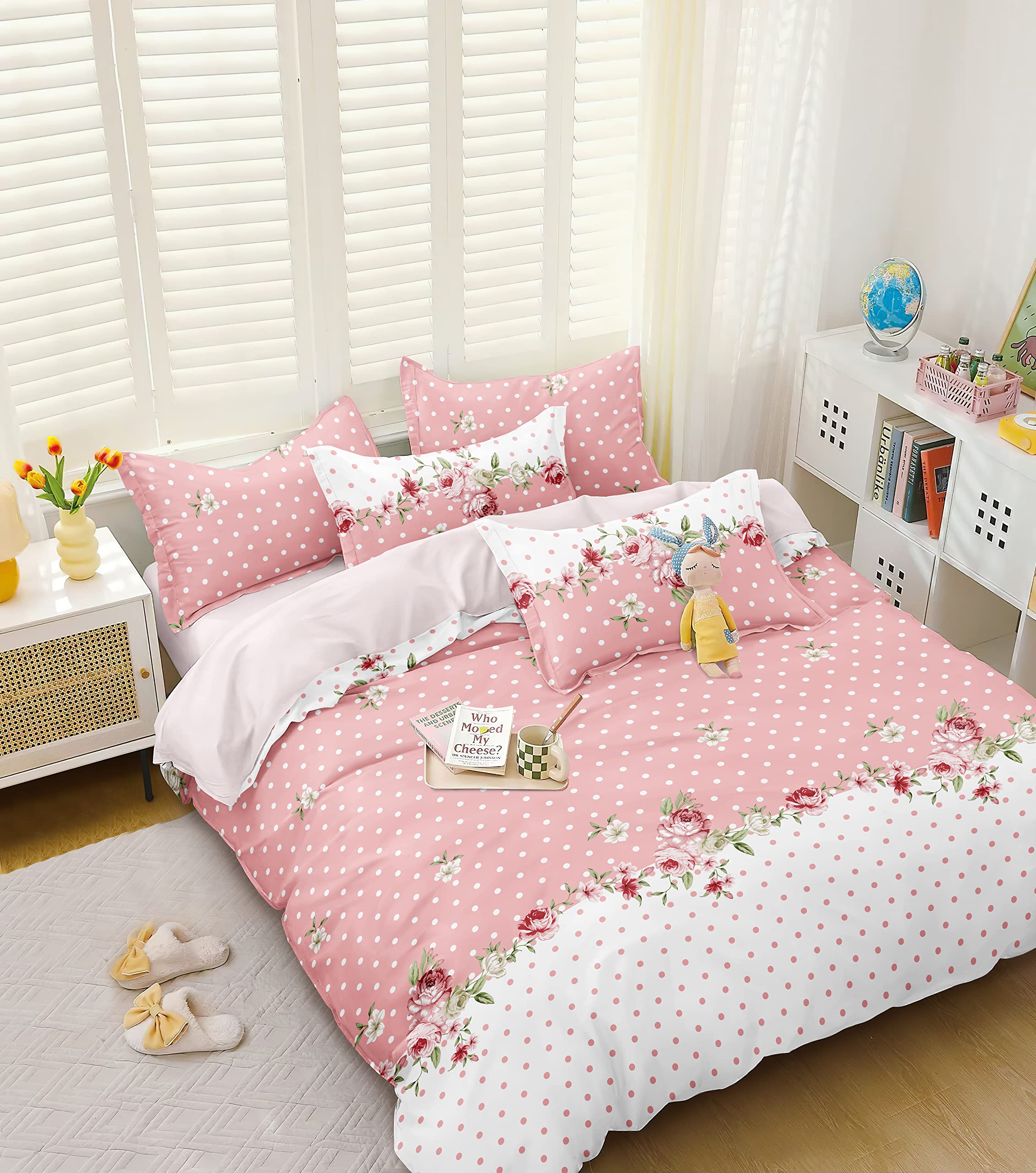 Decomizer Super Soft Glace Cotton 300 Tc King Size Double Bed Ac Comforter || Blanket || Duvet For All Seasons/Weathers  Pack O