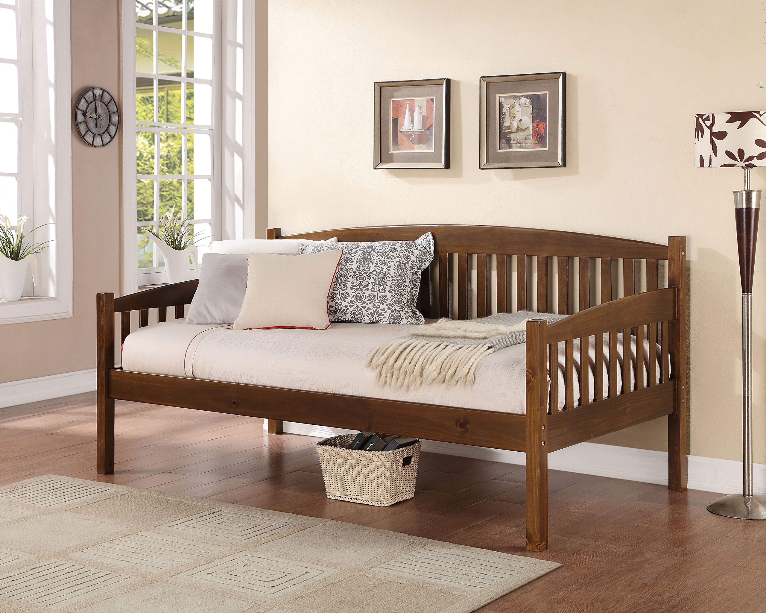 Acme Caryn Wooden Frame Daybed in Antique Oak