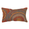 Liora Manne Marina Indoor/Outdoor Power Loomed Easy Care Pillows, 12' X 18', Circles Saffron