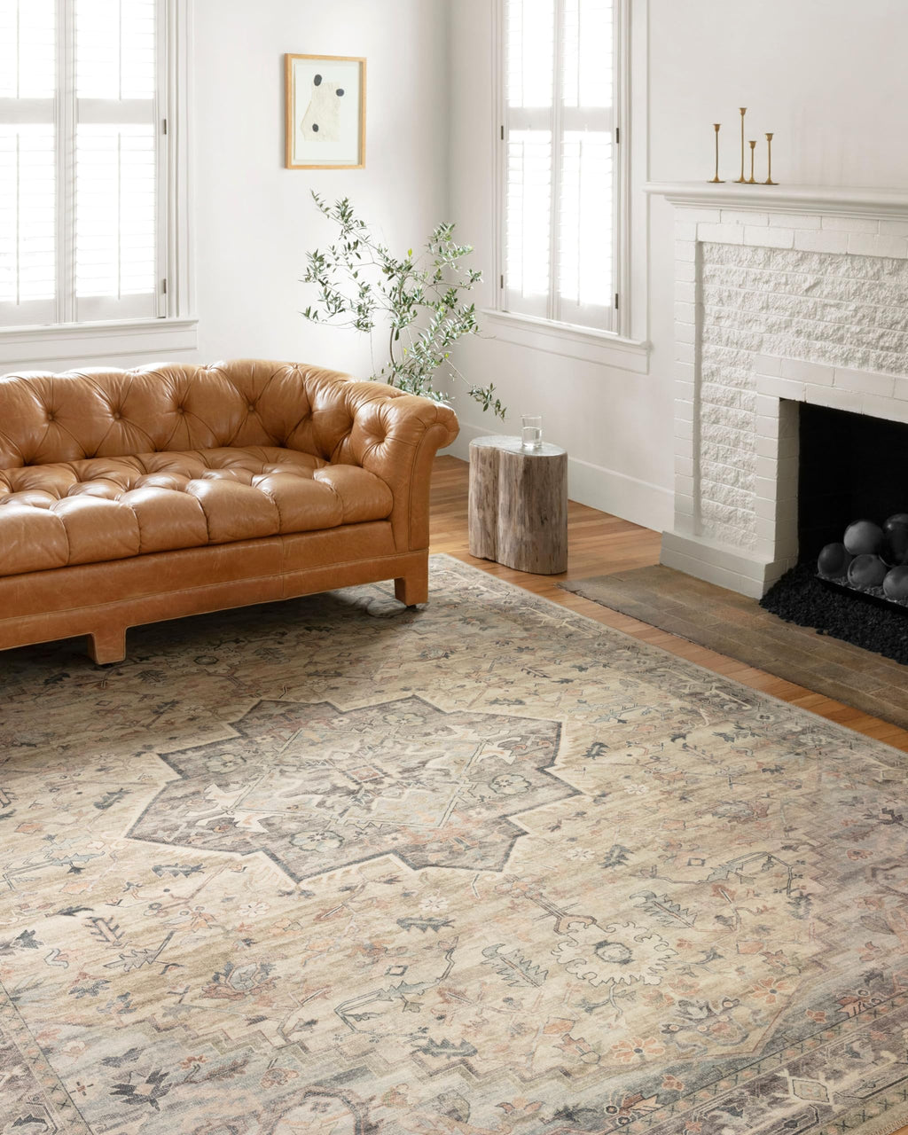 Loloi Ii Hathaway Collection Hth-07 Multi / Ivory 2'-6'' X 7'-6'', .25'' Thick, Runner Rug, Soft, Durable, Printed, Modern, Low