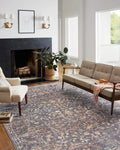 Loloi Chris Loves Julia x Rosemarie Collection ROE-04 Graphite/Multi 9-0 x 12-0 Area Rug