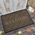 Yimobra Welcome Mat Outdoor Indoor, 36X24 All-Season Waterproof Front Door Mat, All-Weather Heavy Duty Doormat, Low Profile Porc