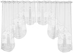 Heritage Lace Lighthouse 72-Inch Wide By 32-Inch Drop Swag Pair, White