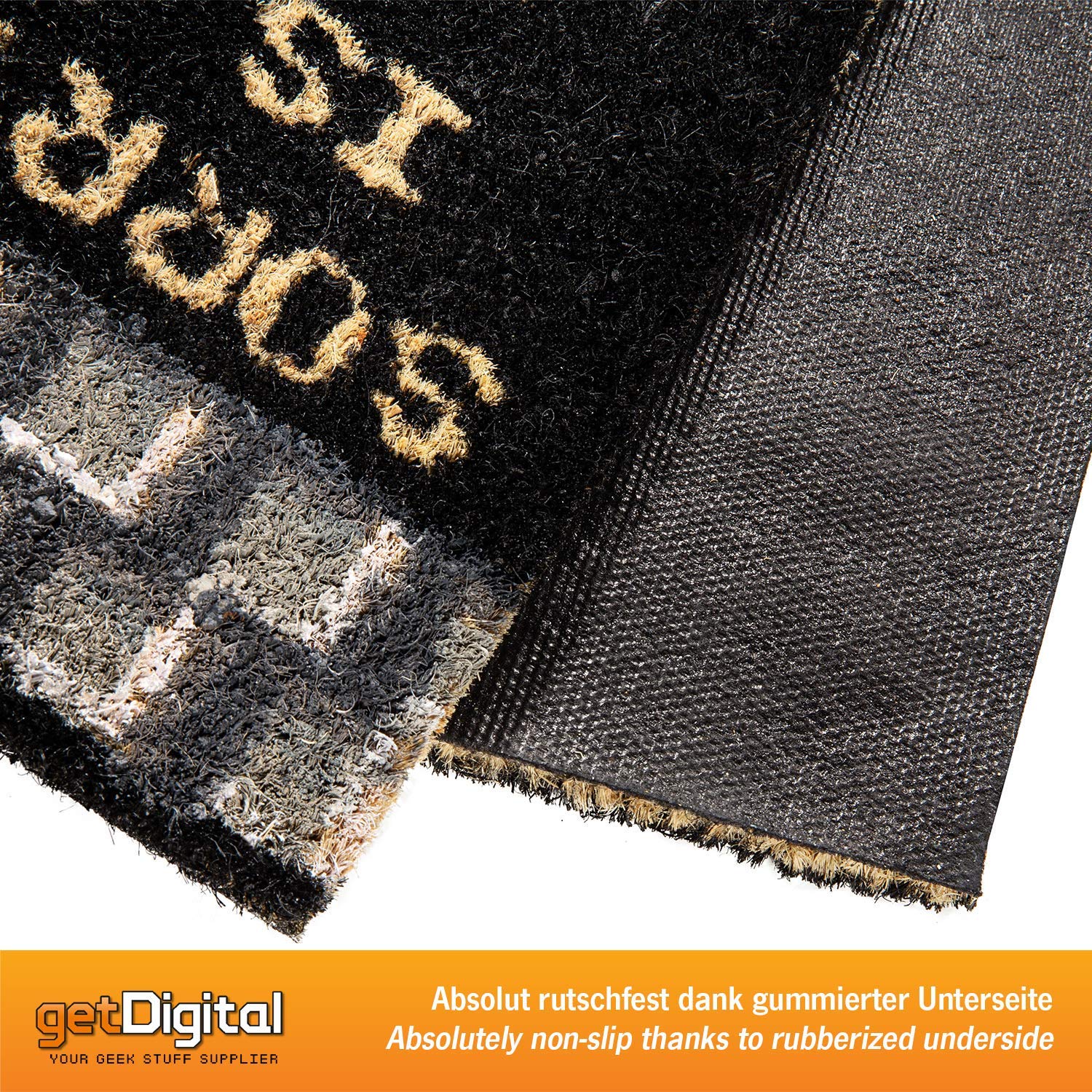 Getdigital Your Princess Is In Another Castle Funny Welcome Doormat For Gamers, Nerds And Geeks - 23.62 X 15.75 Inch, 100% Natur