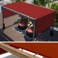 ColourTree 5  x 7  Red Waterproof Pergola Sun Shade Canopy Replacement Cover UPF50, Commercial Grade 260 GSM Cloth for Outdoor