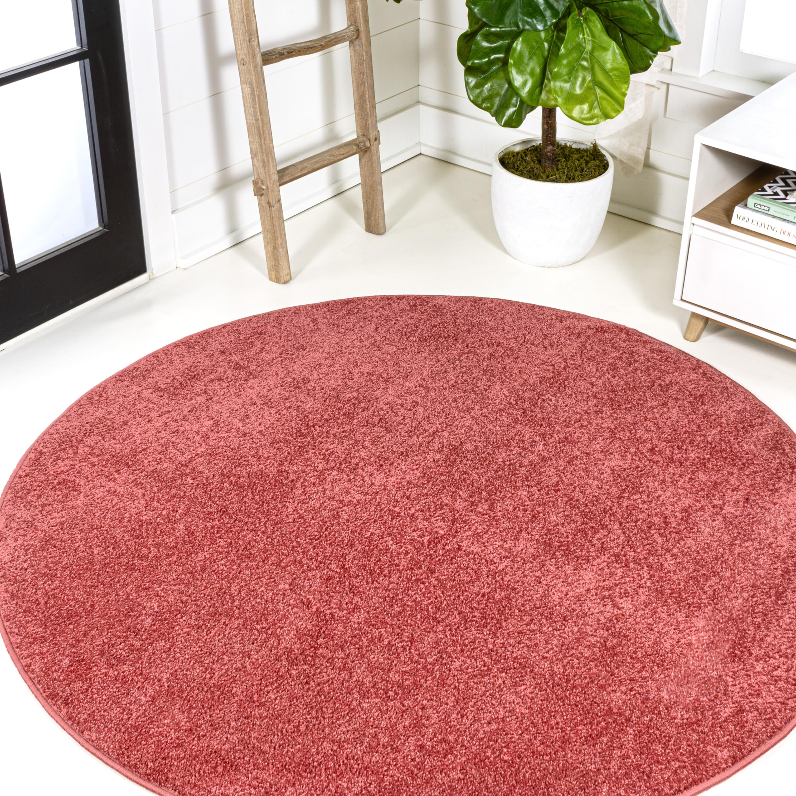 JONATHAN Y SEU100E-5R Haze Solid Low-Pile Area Rug, Coastal, Bohemian, Minimalist, Classic, Farmhouse, Casual, Glam for Living R