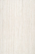nuLOOM Rigo Hand Woven Farmhouse Jute Area Rug- Natural Fiber, Handmade, Eco-Friendly, Bedroom, Living Room, Dining Room