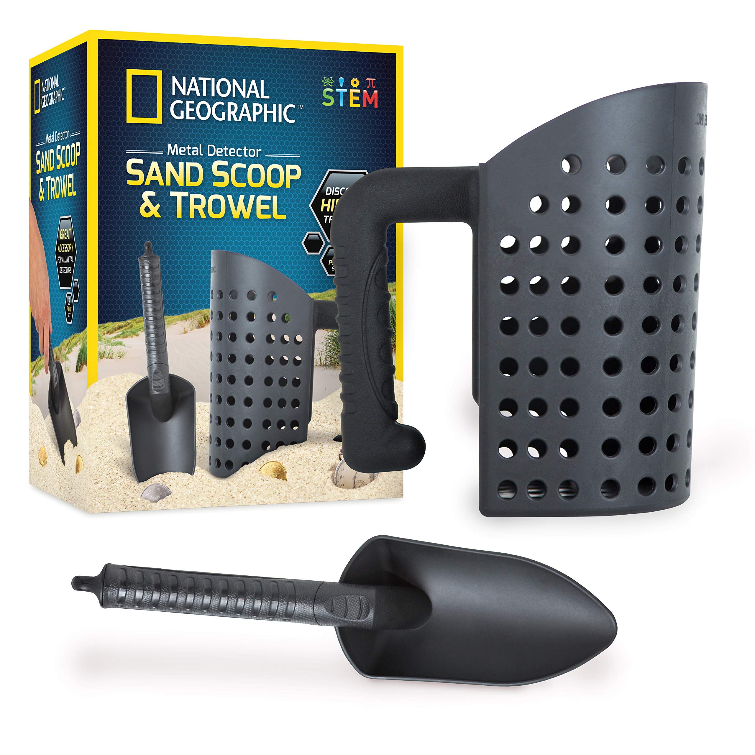 National Geographic Metal Detector Accessories - Includes Sand Scoop For Metal Detecting And Metal Detector Shovel, Use As Sand