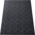 Luxstep Door Mat Large 36X47 Inch Indoor Outdoor Doormat, Non-Slip Low-Profile Design Floor Mat, Durable Trap Dirt And Dust Fron