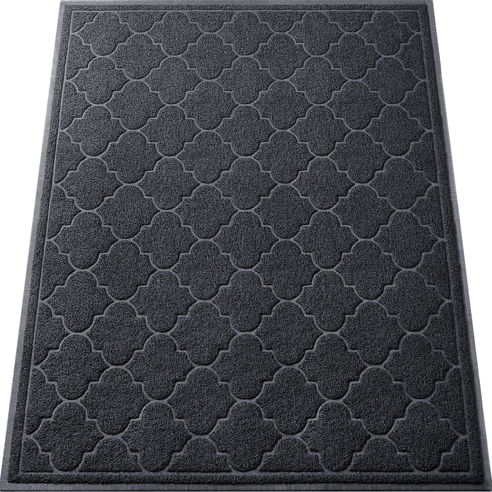 Luxstep Door Mat Large 36X47 Inch Indoor Outdoor Doormat, Non-Slip Low-Profile Design Floor Mat, Durable Trap Dirt And Dust Fron