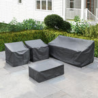 Baner Garden Patio Furniture Covers,Outdoor Furniture Cover Waterproof,Patio Furniture Set Covers For 4 Piece Outdoor Conversation Set,Patio Covers Set-Xx-Large (Grey)
