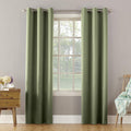 Sun Zero - 53408 Becca Energy Efficient Grommet Curtain Panel, 40'' x 84'', Sage Green